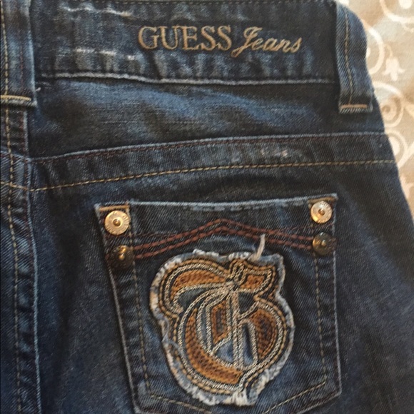 Guess Medium Wash Boot Cut Jeans SZ 26 Waist - Picture 5 of 6
